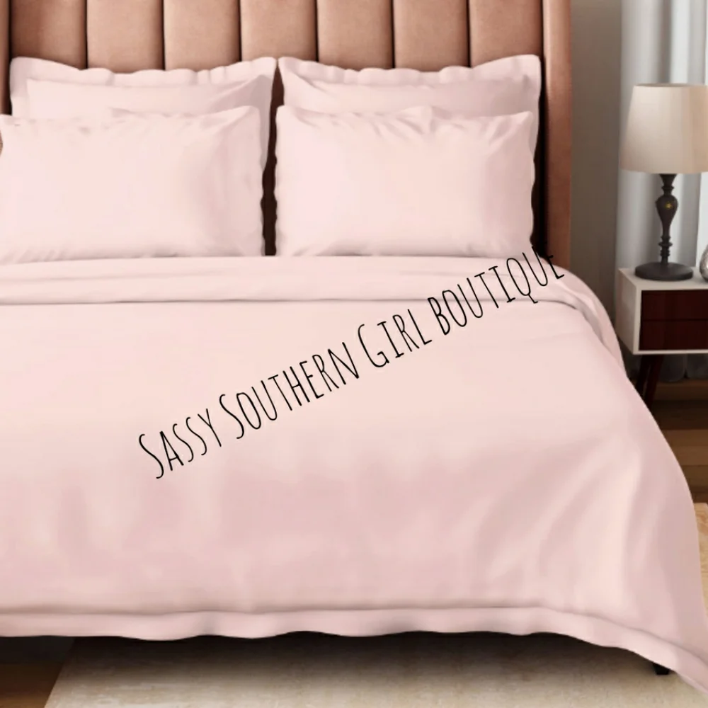⭐🆕 Blush pink GOT certified organic Duvet cover set